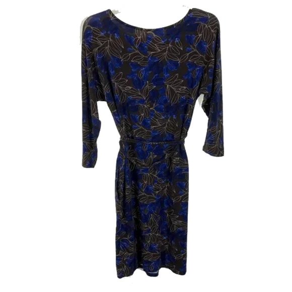 NWOT Womens Size XS Garnet Hill Watercolor Floral Print Stretch Dress - Picture 3 of 3